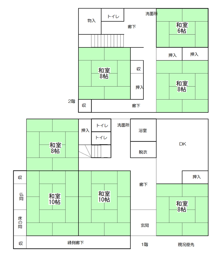 木島平村上木島 870万円－配置・間取図