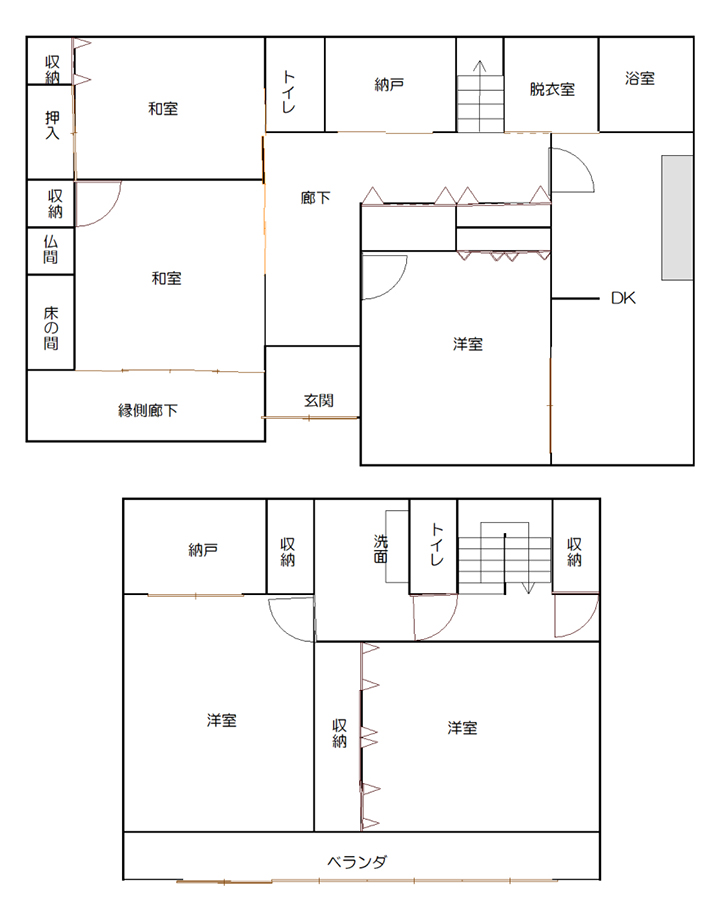 木島平村穂高1,180万円－配置・間取図